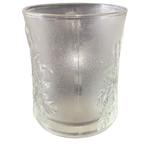 Vintage Pasari Livia Frosted Glass Rose Mug Cup Coffee Tea Classic Style - Picture 10 of 12